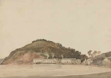 Landzunge an der Küste von Süd-Devon, möglicherweise Shaldon